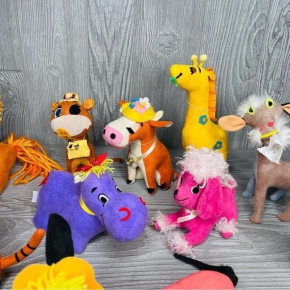 Dakin dream pets 15 animals stuffed animal plush cats , hippo , goat, dogs ,lion - Picture 4 of 15